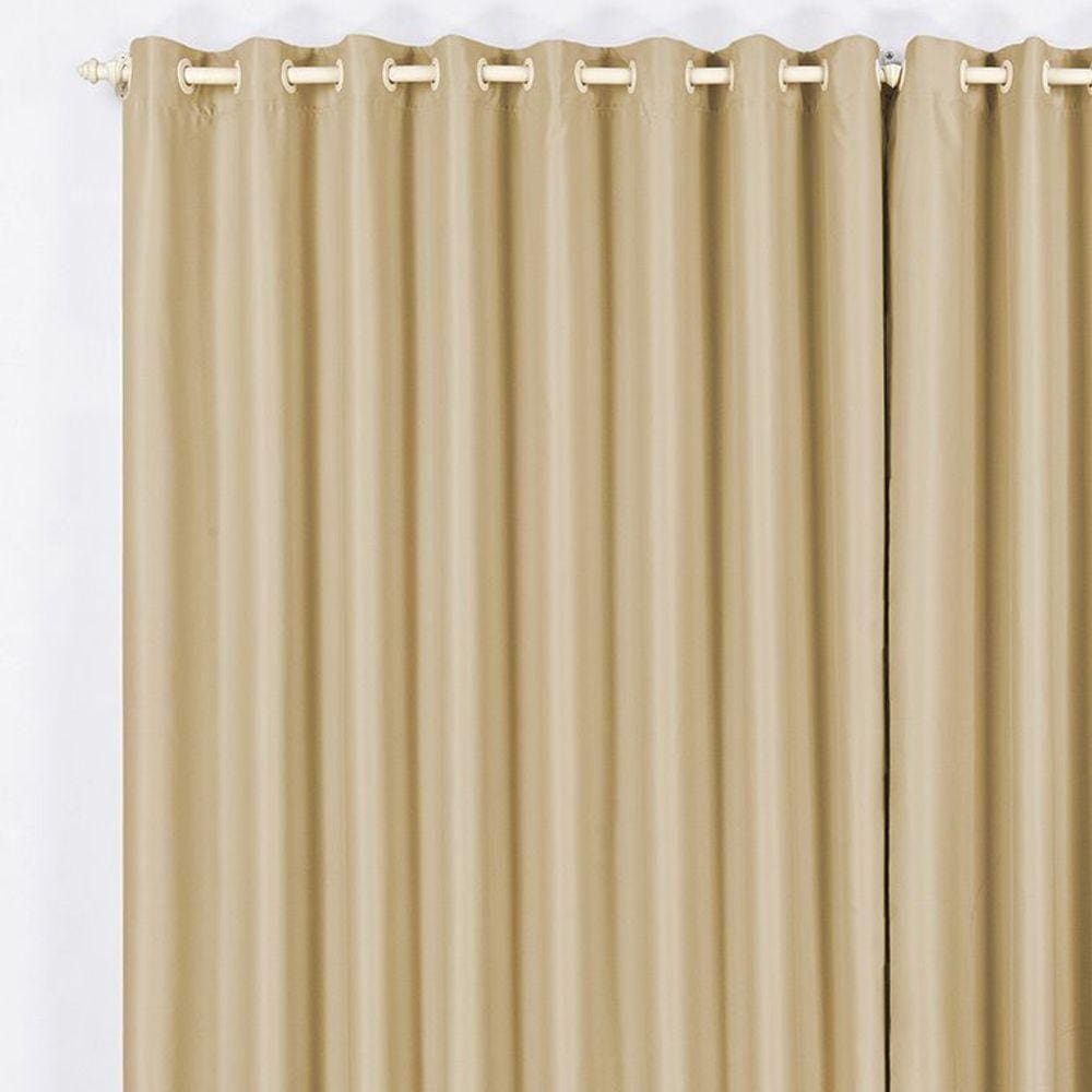 Cortina Blackout 3,00M X 2,60M Avelã Tecido Blackout Blecaute Sala Quarto Nova