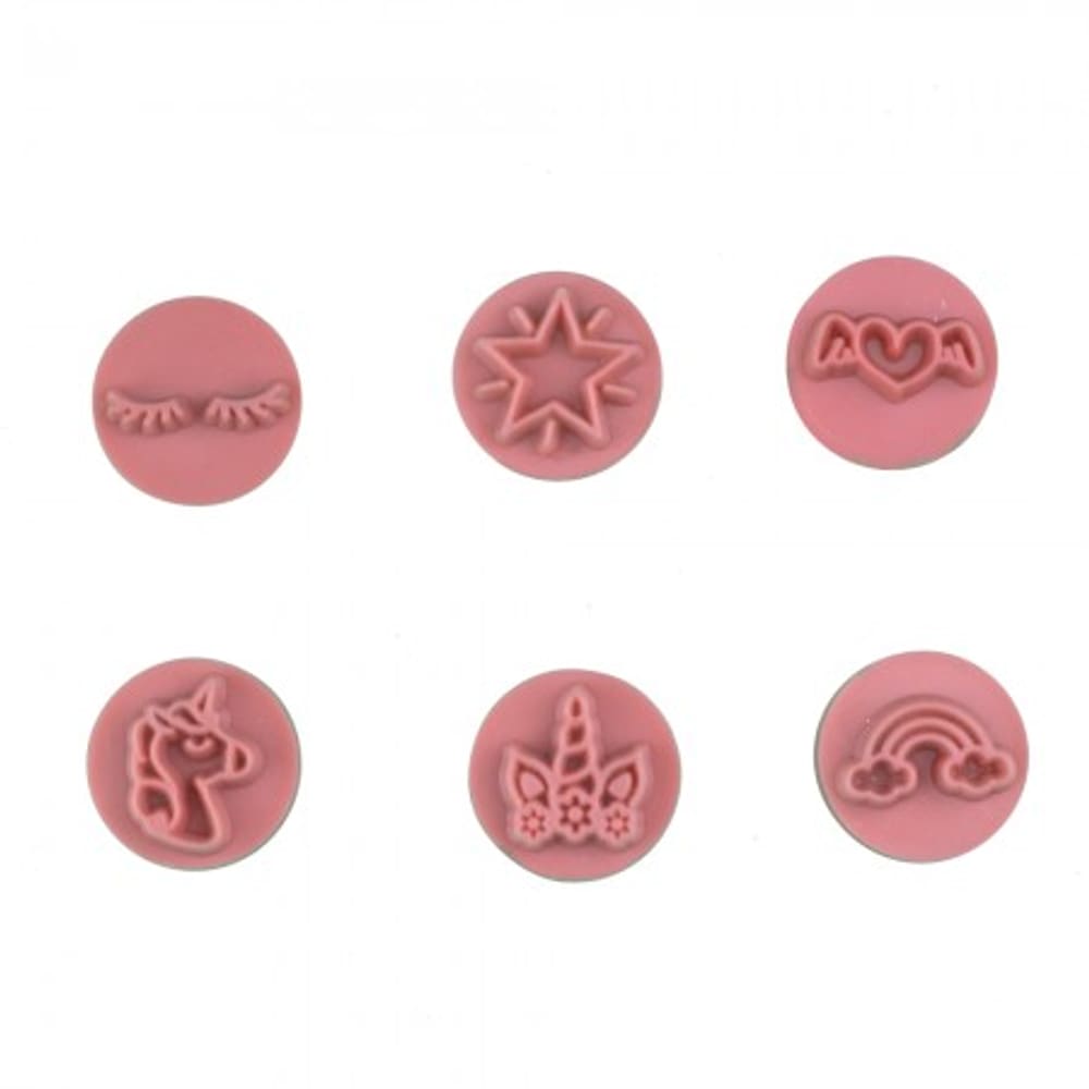 Kit Carimbos Unicornio Rosa Bluestar
