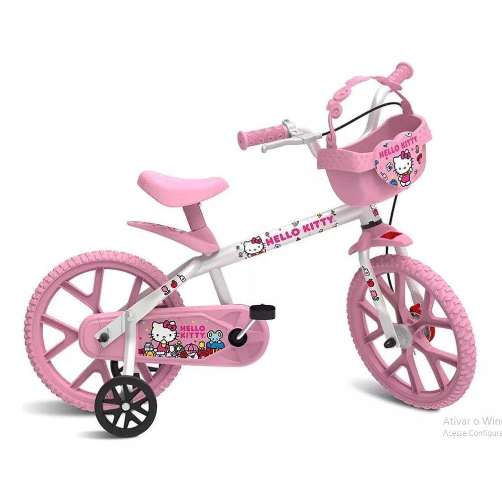 Bicicleta Aro 14 Hello Kitty - Bandeirante