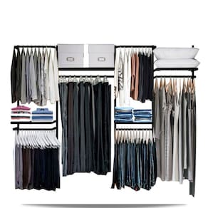 Closet arara aramado trilho parede super resistente moderno 2,80 PT