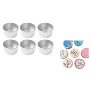 Kit 6 Formas Assadeira Para Bolo Bentô Cake - Naked Cake