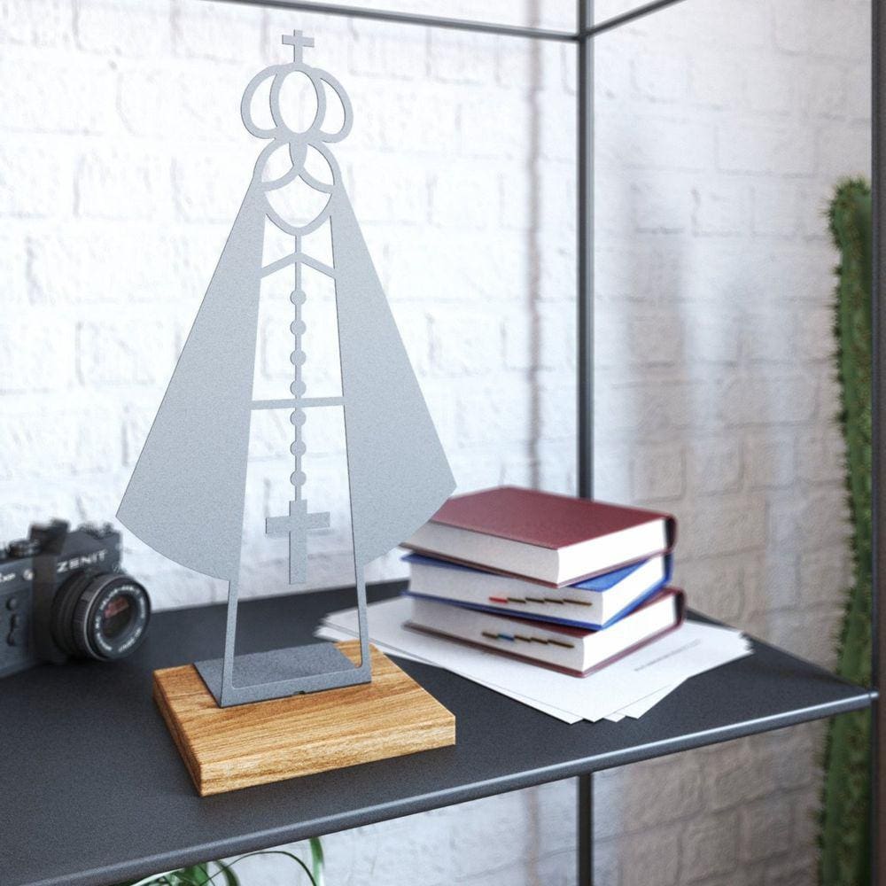 Nossa Senhora Aparecida de Mesa 40cm Branco