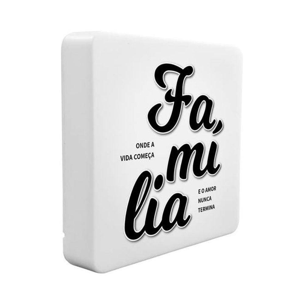 Luminária Box Slim Família USB