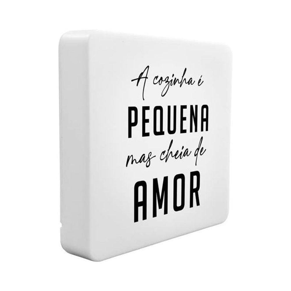 Luminária Box Slim Pequena Mas Cheia de Amor USB