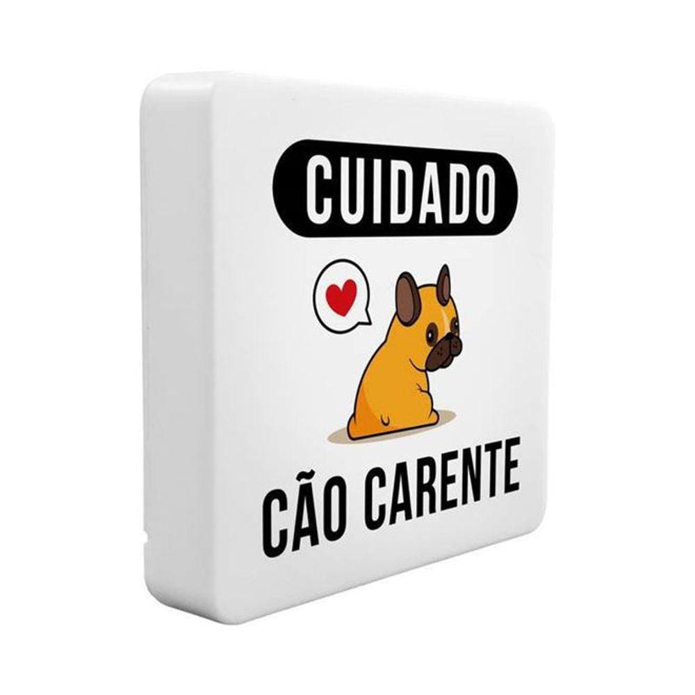 Luminária Box Slim Cão Carente USB