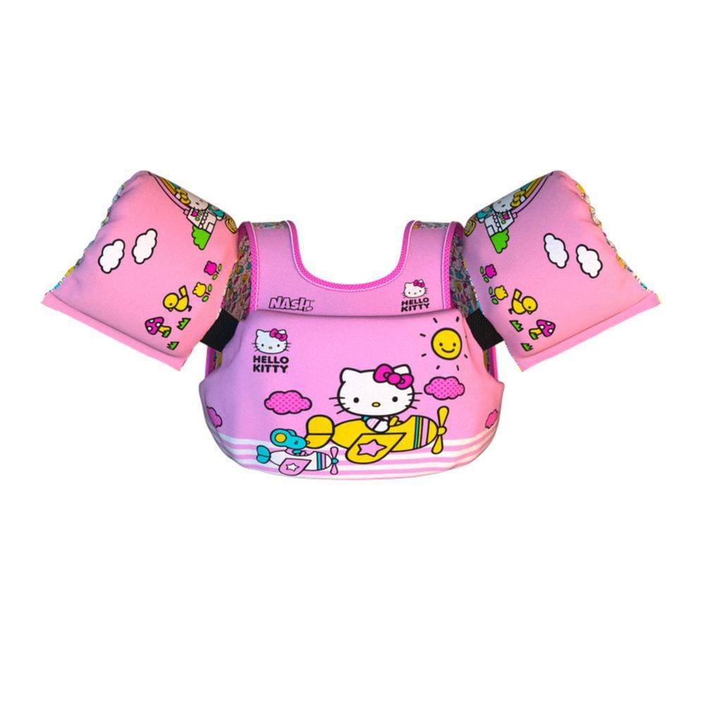 Boia Infantil Com Colete Salva Vidas Hello Kitty