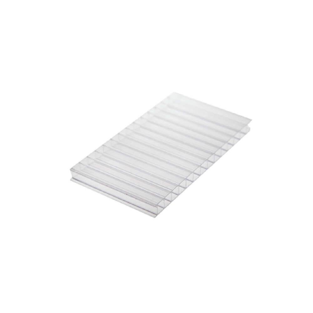 Chapa de Policarbonato Alveolar Cristal 10mm - 2,10m x 6m