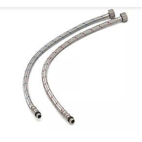 Kit Lig. Flexivel Monocomando Aco Trancado Quente/Frio 45Cm