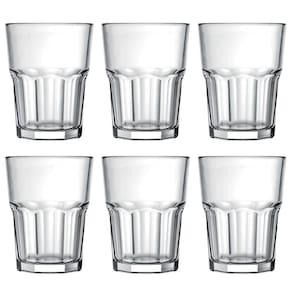 Jogo 6 Copos 200ml para Suco Água e Refrigerante Nadir Figueiredo em Vidro Transparente