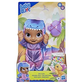 Boneca Baby Alive Dino Cuties Bebessauro Negra Hasbro