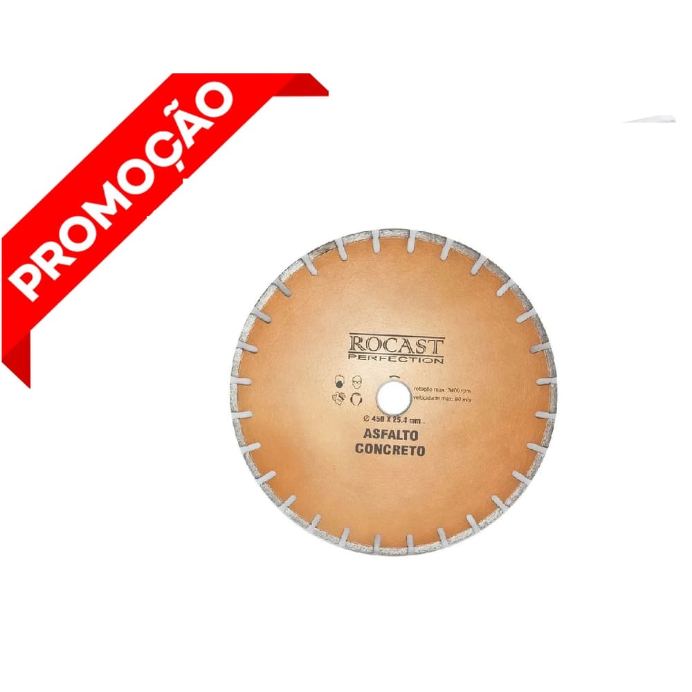 Discos Diamantados 450** X 50.0 Corta Asfalto e Concreto