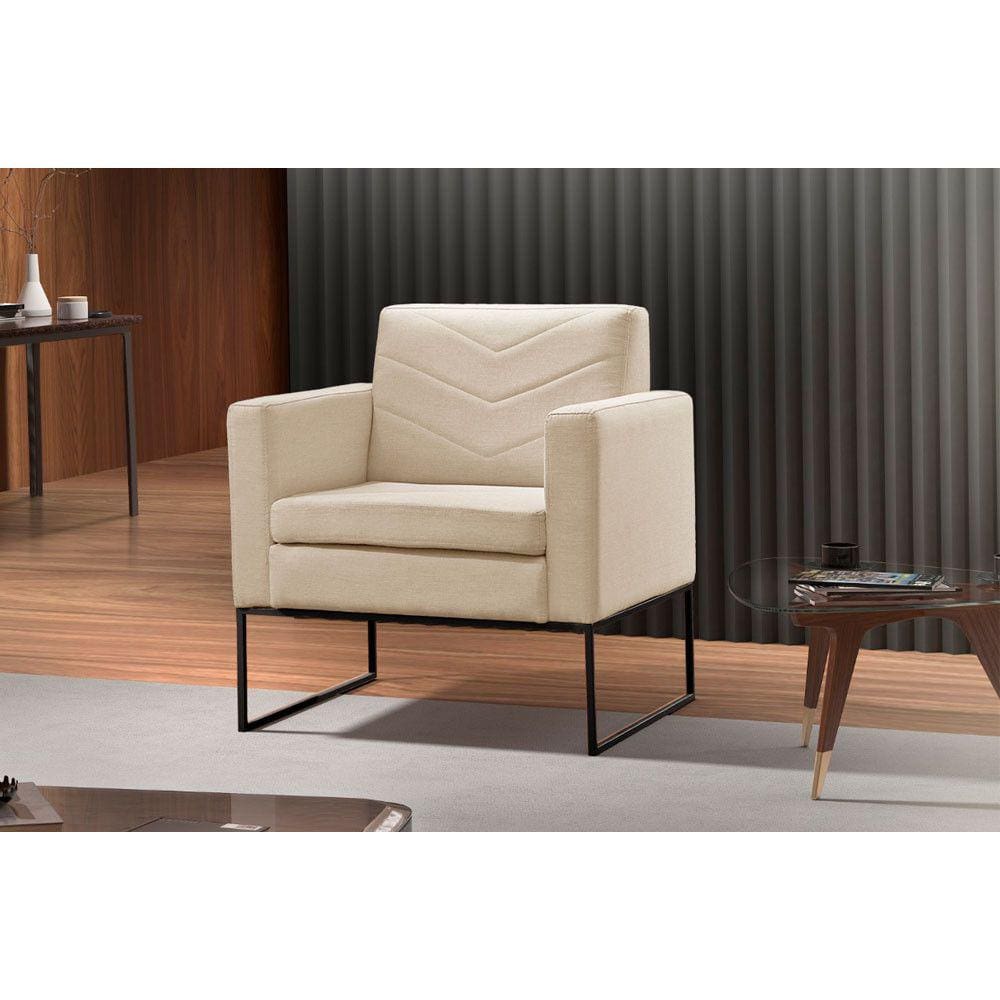 Poltrona Apolo Luxo Base Preto Castellar Móbile