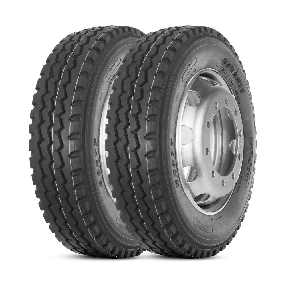 2 Pneu Durable 275/80r22.5 149/146m 16pr Dr877 Liso Misto