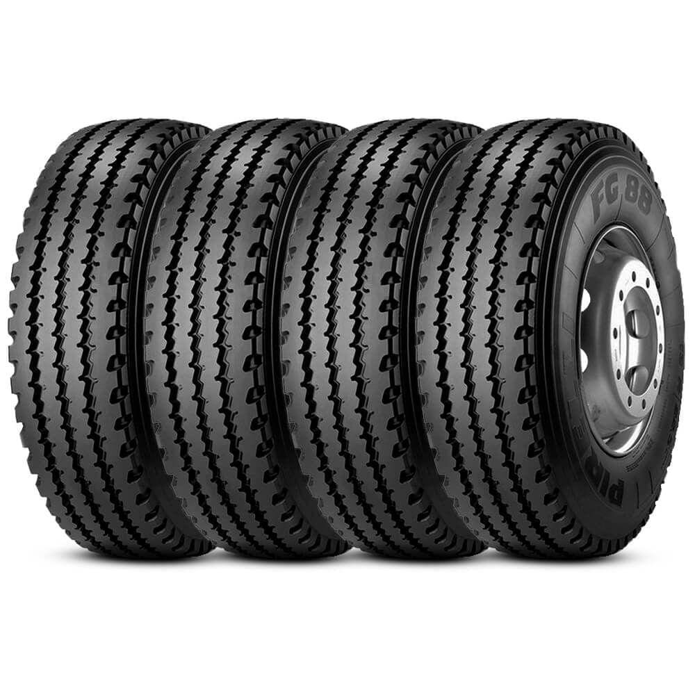 Kit 4 Pneu Pirelli 275/80r22.5 149/146l M+s 16pr Fg88