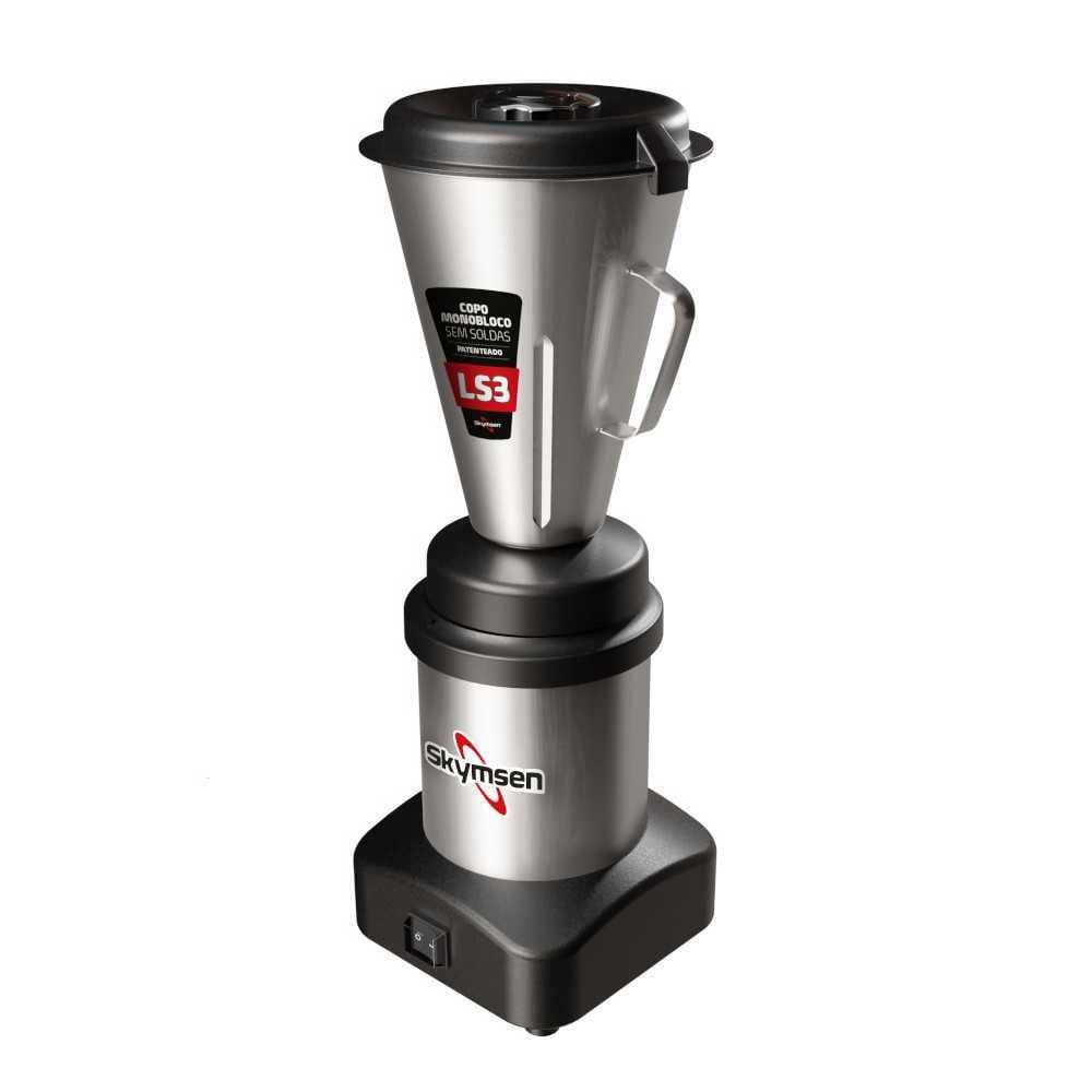 Liquidificador Baixa Rotação 3 Litros Inox Copo Monobloco LS3 127/220V - Skymsen