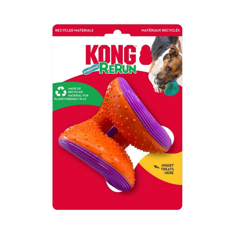 Brinquedo Sonoro Kong Rerun Whoosh Para Cachorro - P/M - LARANJA / ROXO