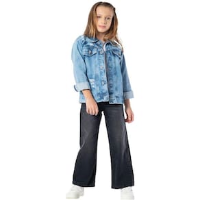 Jaqueta Jeans Infantil Unissex Mania Kids Ref: 3136 12/18