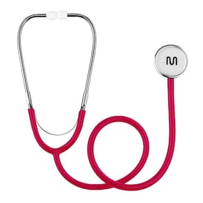 Estetoscópio Cabeça Simples Vermelho Multi Saúde - HC689