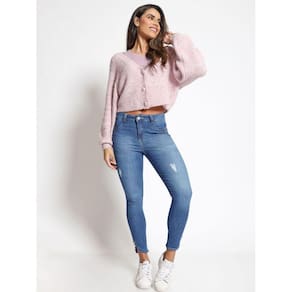 Calça Jeans Biotipo Feminina Skinny Midi
