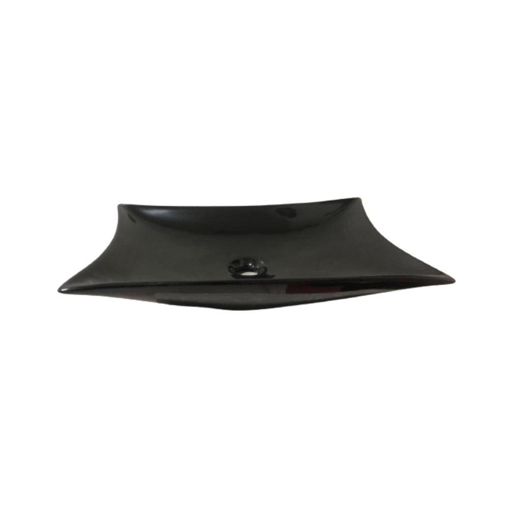 Cuba de Apoio 42x32x12.5cm - 214B - Preto Brilhante