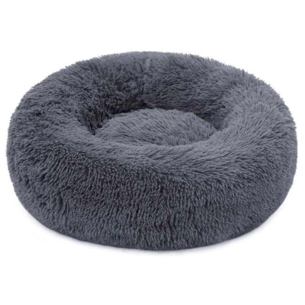 Cama Nuvem Pet Amora Redonda Prizi- Cinza Escuro 60cm