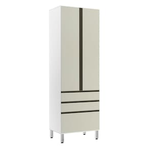 Paneleiro Torre 70Cm E Pérola Branco Com Kashmir