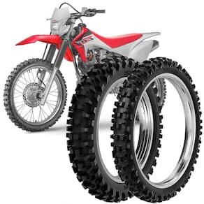 2 Pneu Moto Crf 230f 110/100-18 64m 80/100-21 51m Rw33