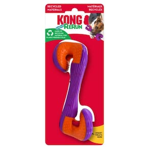 Brinquedo Sonoro Kong Rerun Whoosh Bone Para Cachorro - P/M - LARANJA / ROXO