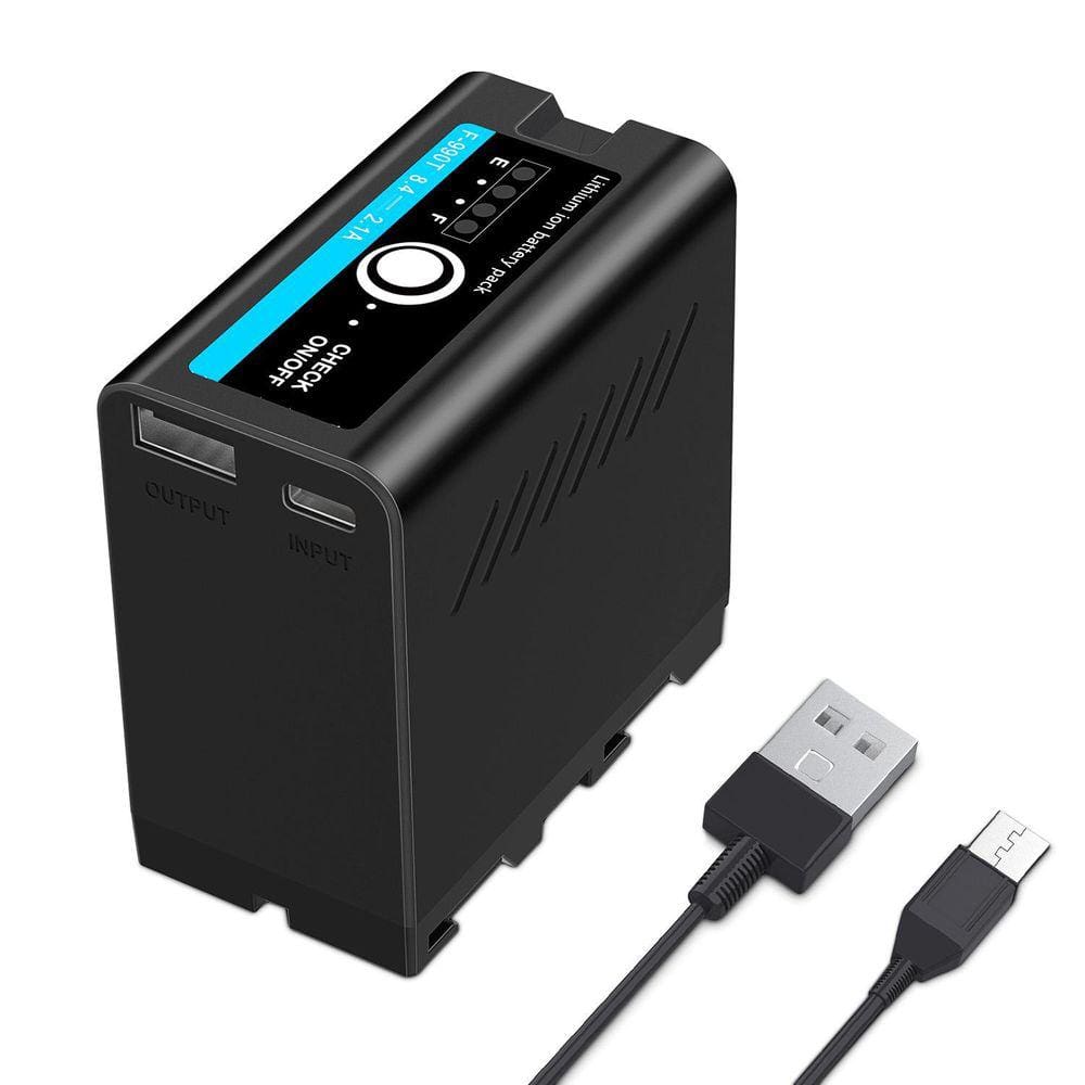 Bateria Np-F990T F970/F960 Multifuncional Led Saída Usb