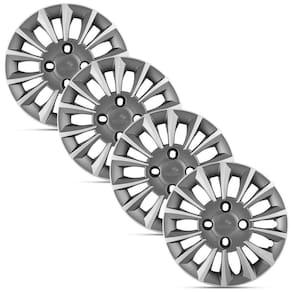 Jogo 4 Calota Modelo Original Fiat Linea Prata Aro 14 Grid