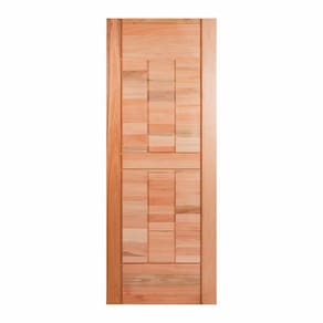 Folha de Porta Maciça 210x70cm Eucalipto Pm96 Cruzeiro Portas Marroml Nude