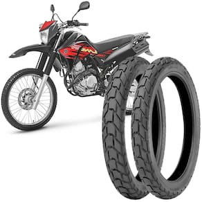 2 Pneu Moto Lander Technic 120/80-18 62s 90/90-21 54s T&c