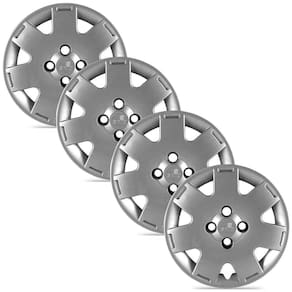 Jogo 4 Calota Original Volkswagen Parati Prata Aro 14 Grid