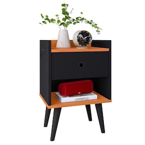 Mesa Cabeceira Decore Mesinha 1 Gaveta Nicho Pés Palito Retrô Decoração Quarto - RPM Móveis