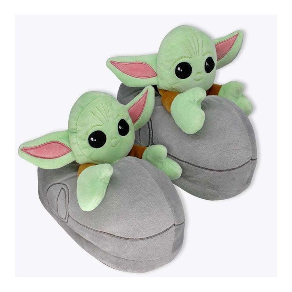 Pantufa 3D Baby Yoda Star Wars The Mandalorian - Zona Criativa