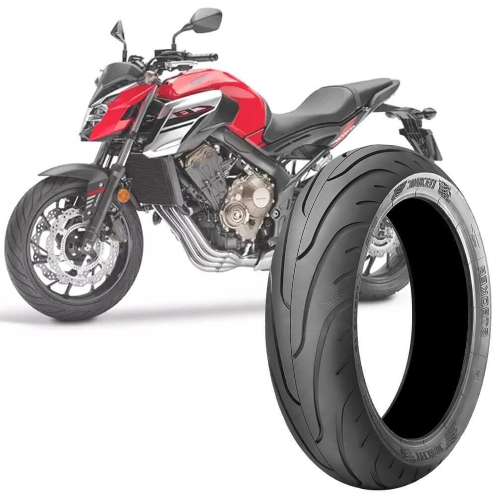 Pneu Moto Cb650f Technic180/55-17 73v Traseiro Stroker