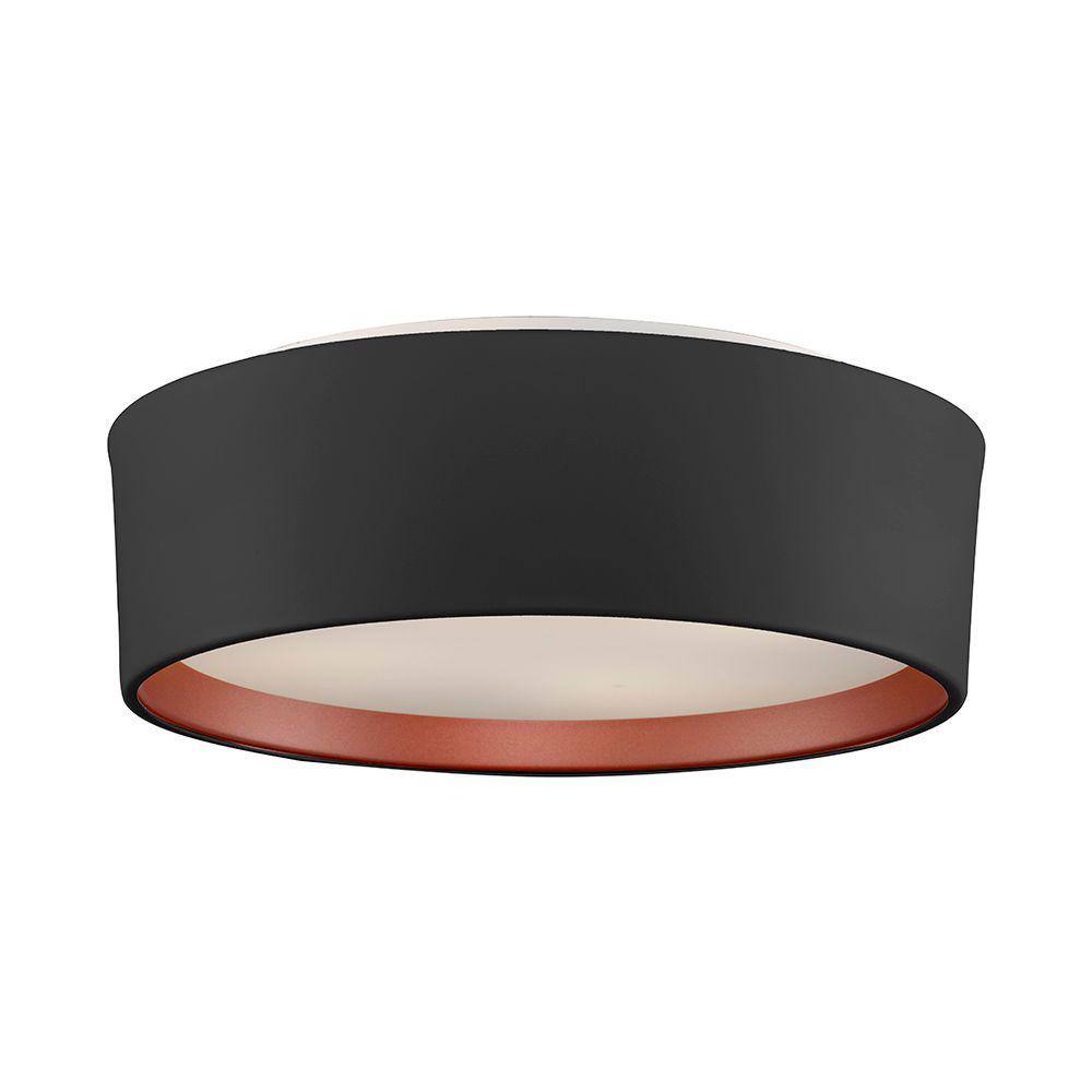 Plafon Newline Circle Sn10153 E27 Bivolt Preto/Cobre