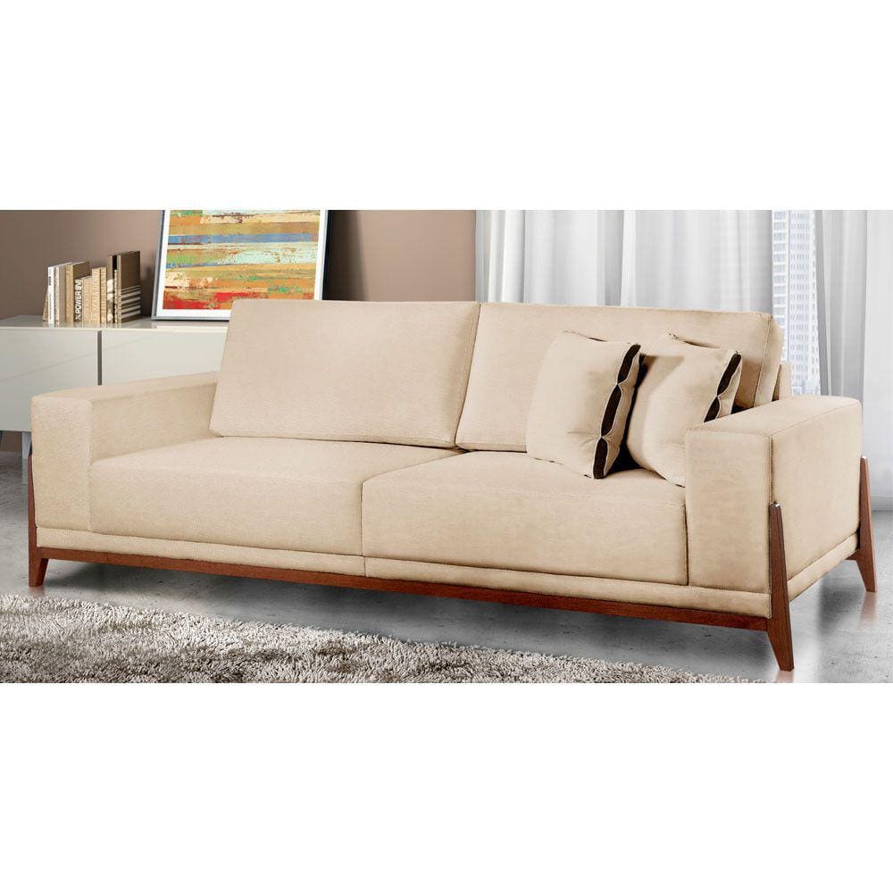 Sofá Fixo Magnus 4 Lugares Luxo 230cm Castellar Móbile