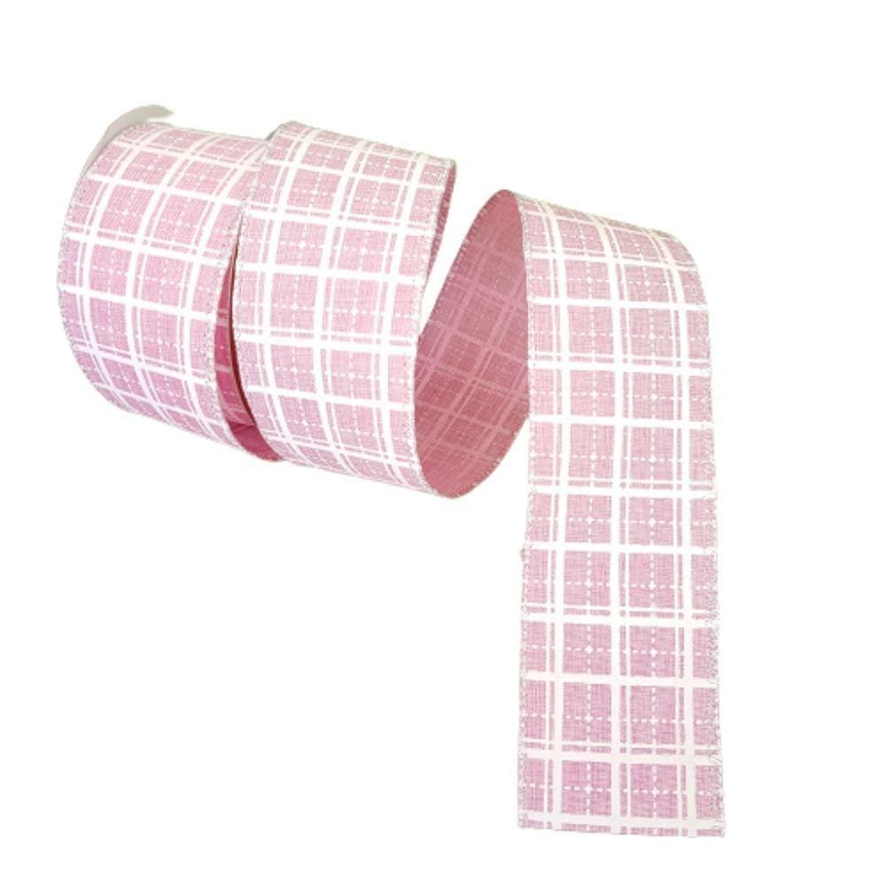 Fita Aramada Xadrez Rosa Comp 9.14m