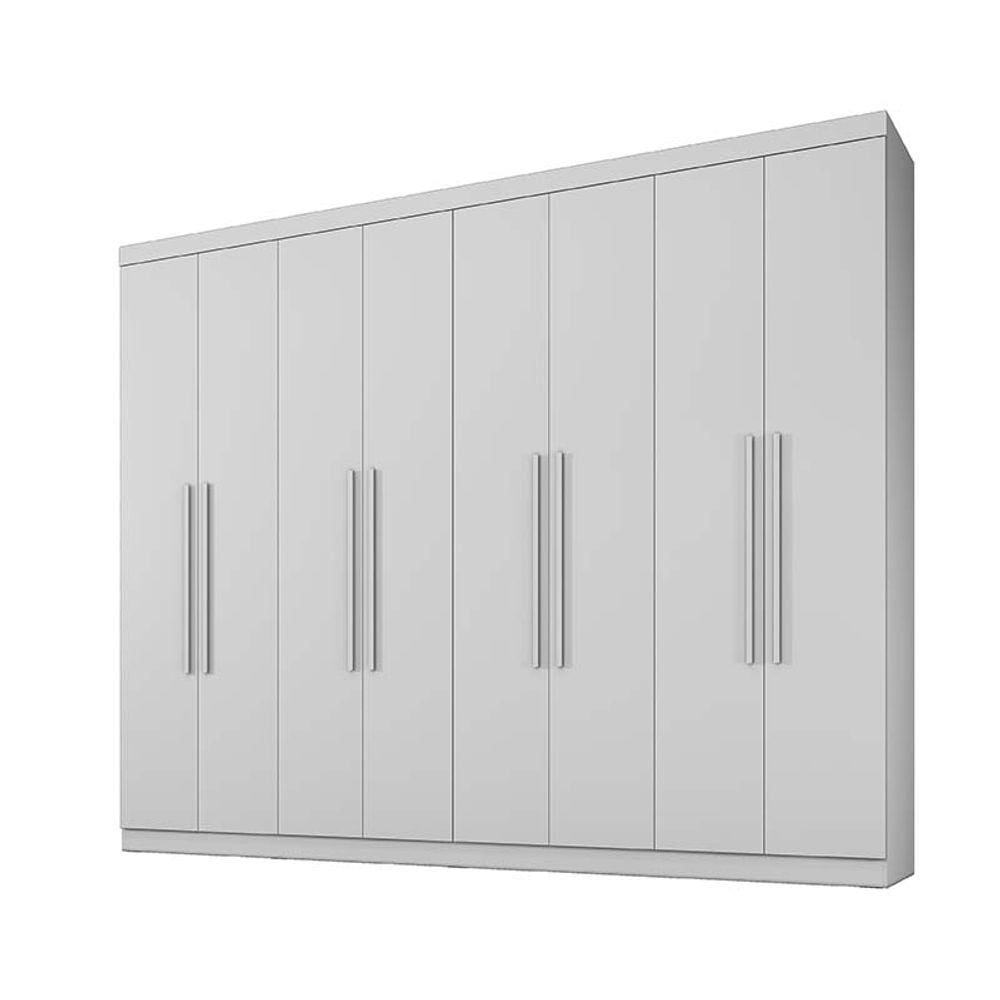 Guarda Roupa Casal 8 Portas 4 Gavetas New Premium Benetil Móveis Branco