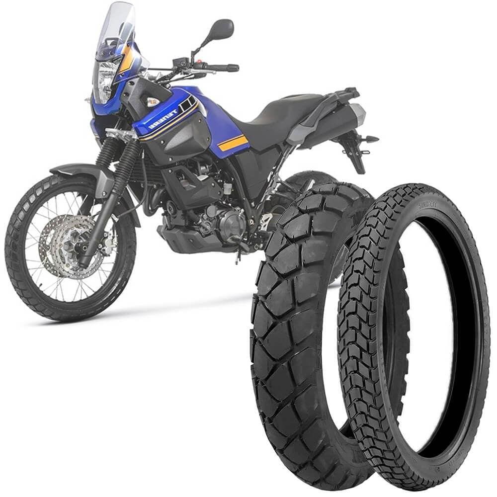 2 Pneu Moto Ténéré 660 130/80-17 65s 90/90-21 54s T&c