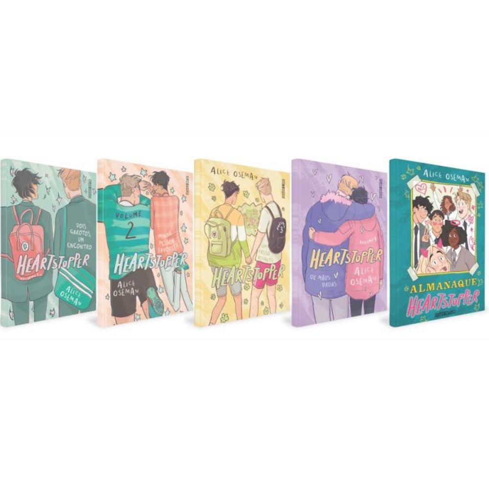 KIT Heartstopper 4 volumes + Almanaque(Alice Oseman)