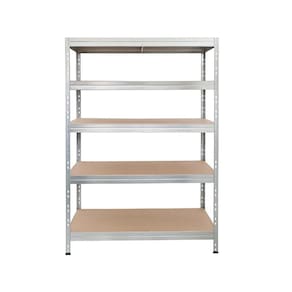 Estante Rivet 120x180x50cm com 5 Prateleiras Galvanizada Cinza Fixser