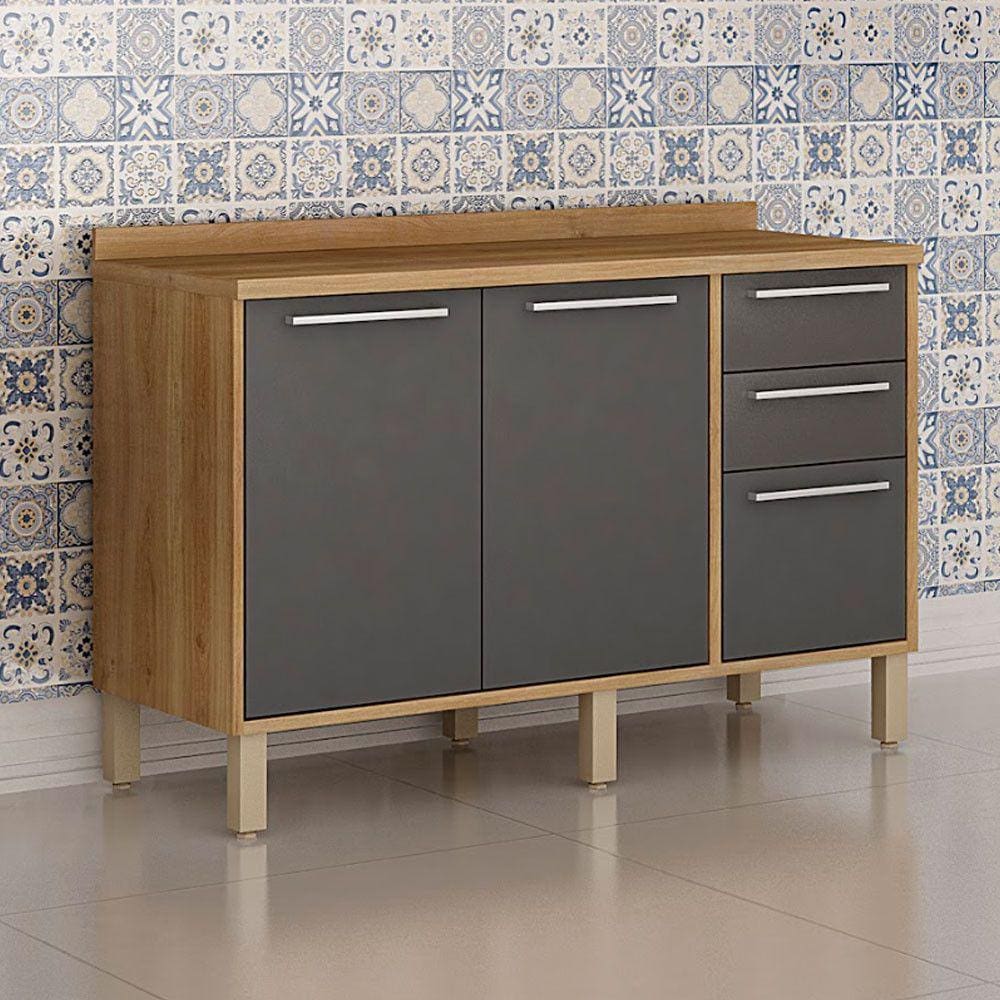 Balcão em MDP 120cm Cozinha Paris Sallêto