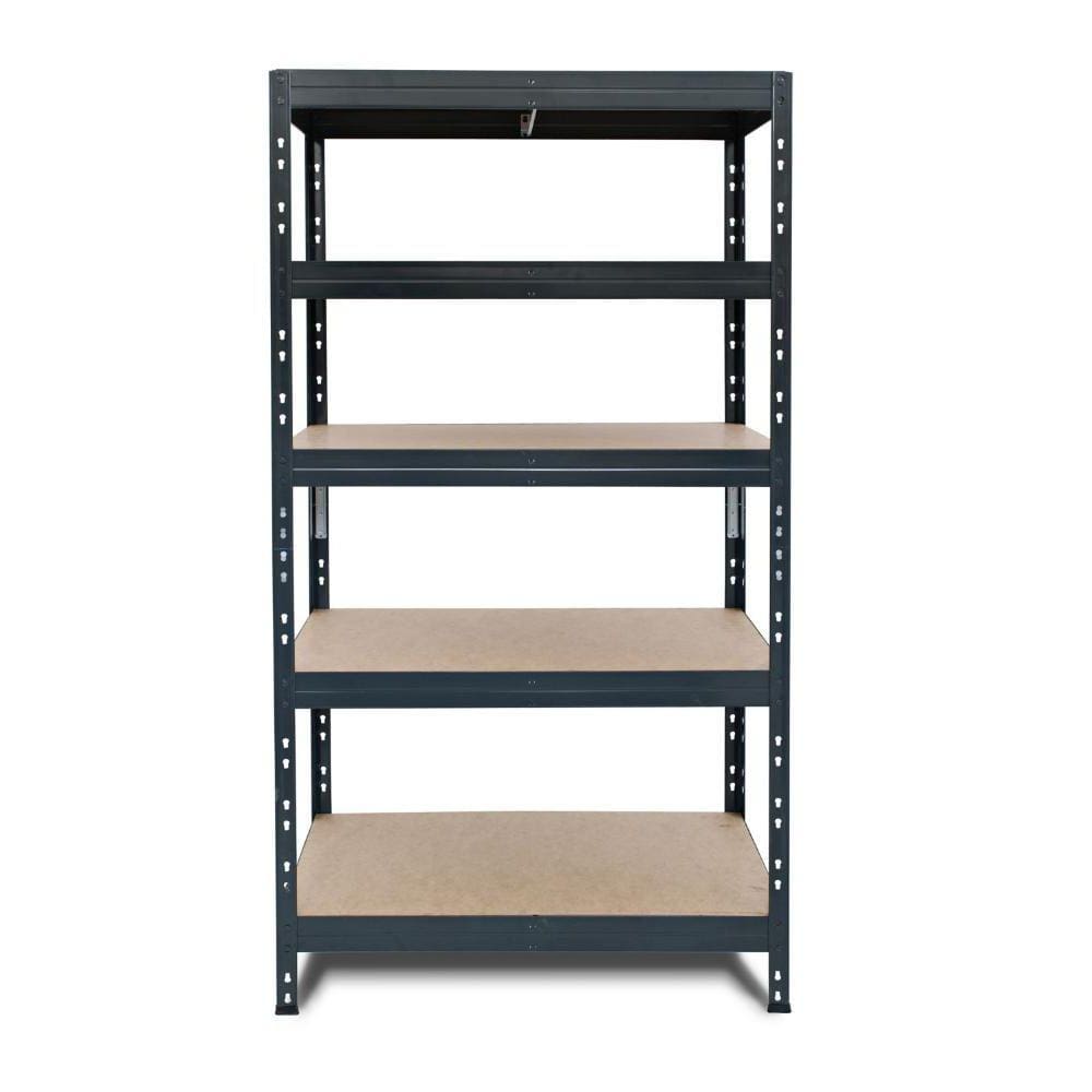 Estante Rivet 90x176x40cm com 5 Prateleiras de Metal Cinza Fixser