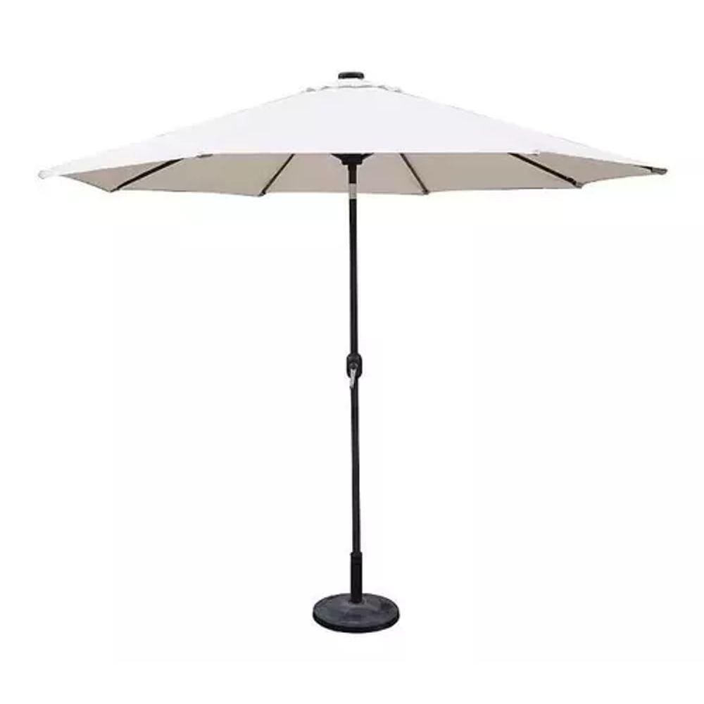 Ombrelone Central Guarda Sol Com Luz Led Solar E U.v 300cm