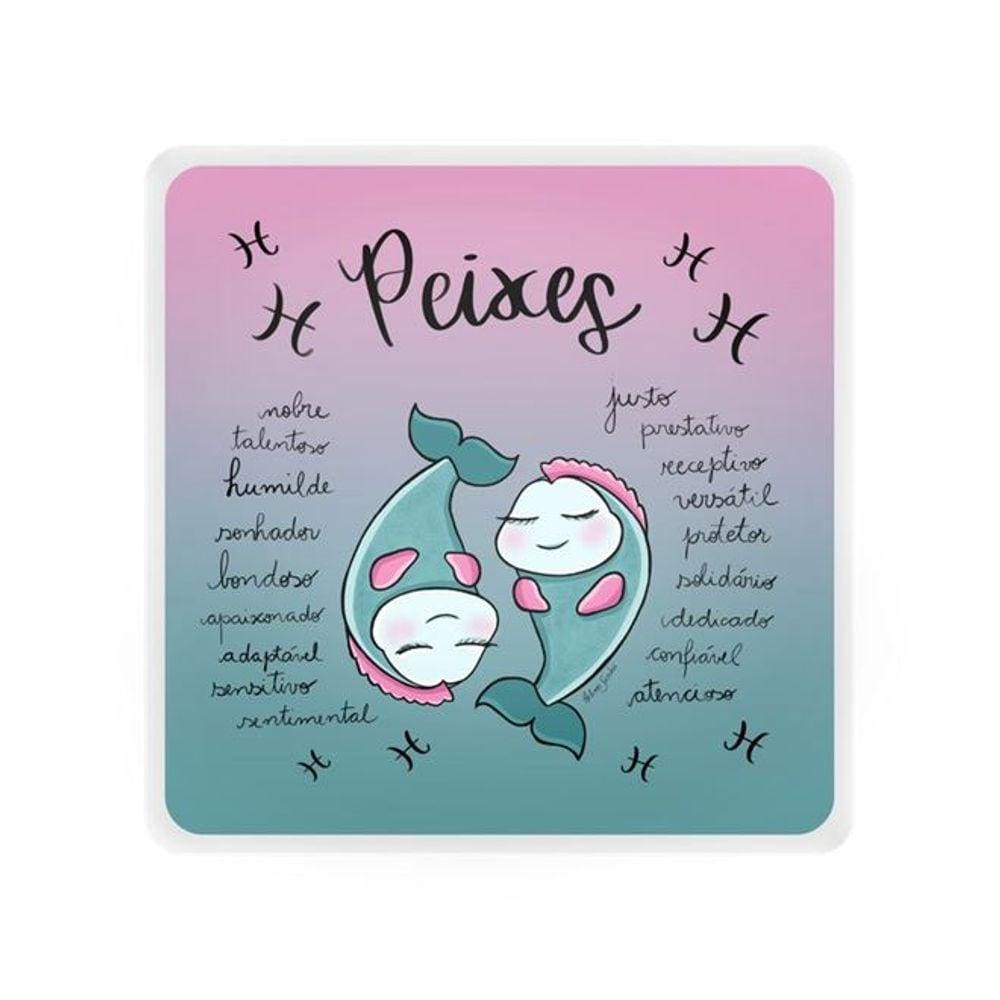 Mini Luminária Box Signos Peixes USB