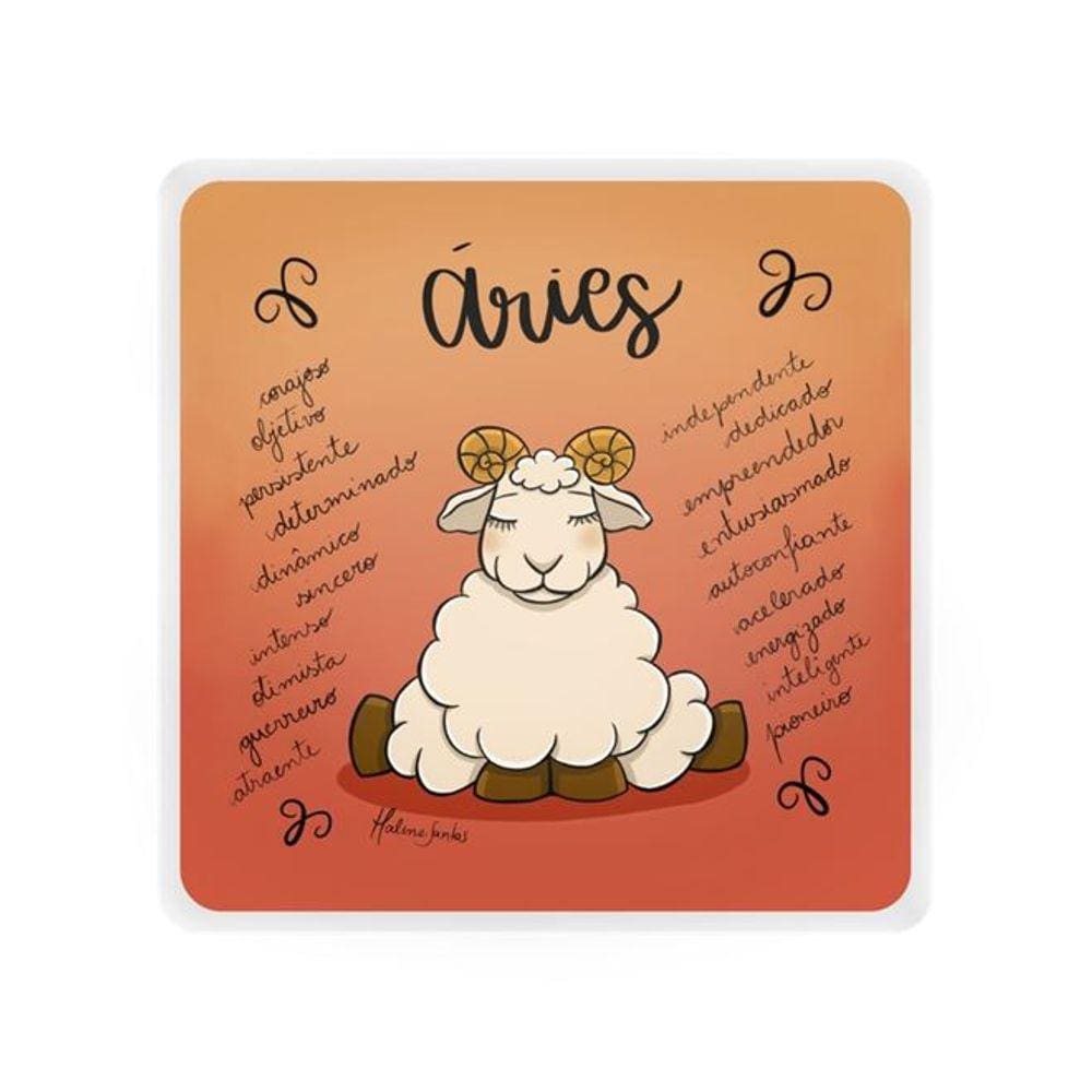 Mini Luminária Box Signos Áries USB