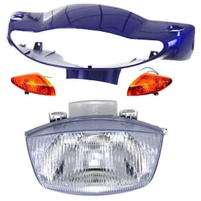 Carenagem Farol, Pisca, Bloco Optico Biz 100 Azul 2001