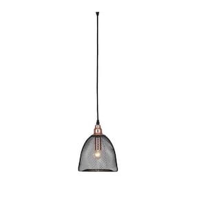 Pendende Aramado Cage Ø18cm - Preto E Rose Gold